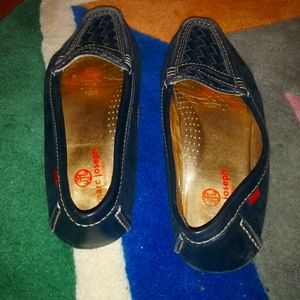 Used Blue leather loafers (Marc Joseph, size 7.5)